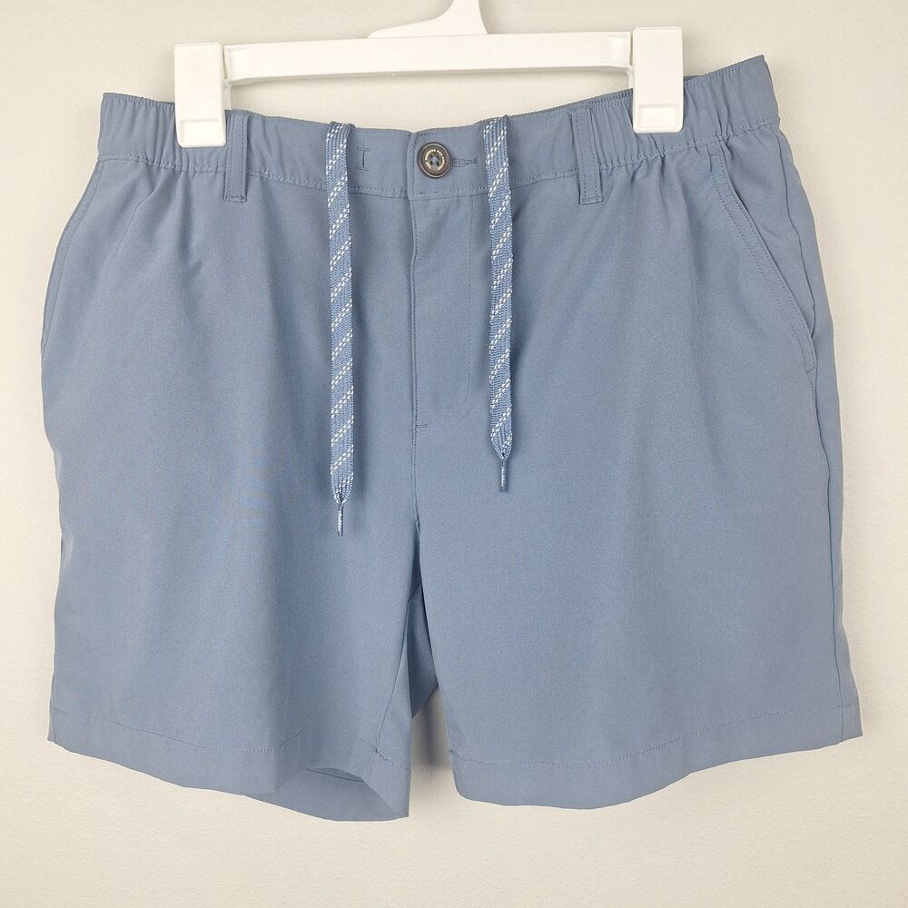 Chubbies Everywear Shorts Men’s Large Blue Solid 6" Inseam Drawstring Pockets